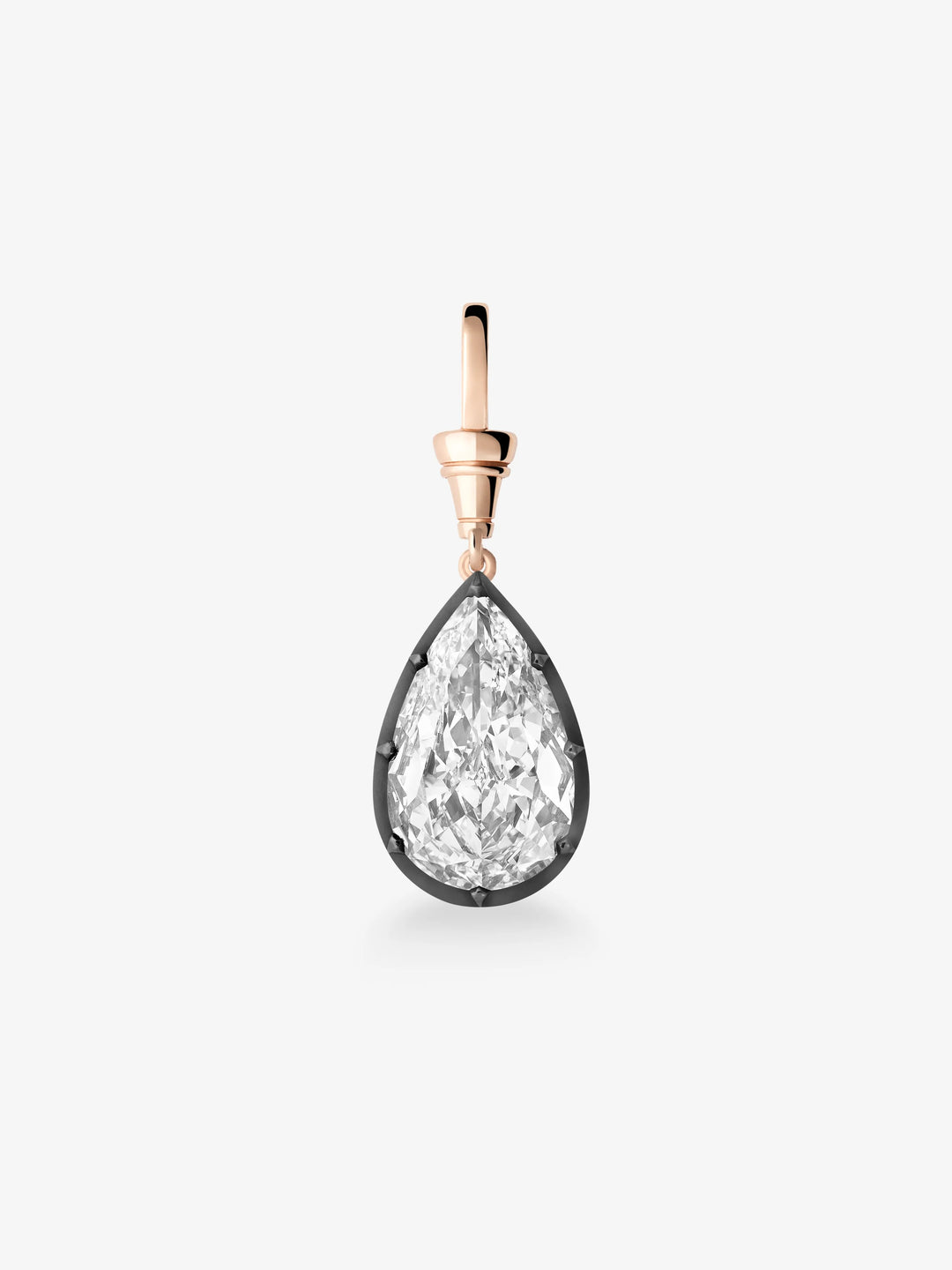 Ball n Chain 10.07ct Pear-Shaped Diamond Pendant