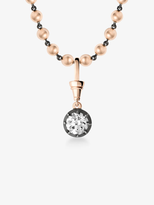 Ball n Chain 2.43ct Diamond Pendant View 2