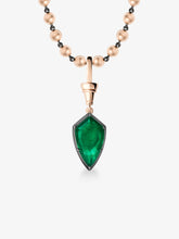 Ball n Chain 3.37ct Kite Emerald Pendant