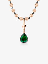 Ball n Chain 2.03ct Pear-Shaped Emerald Pendant