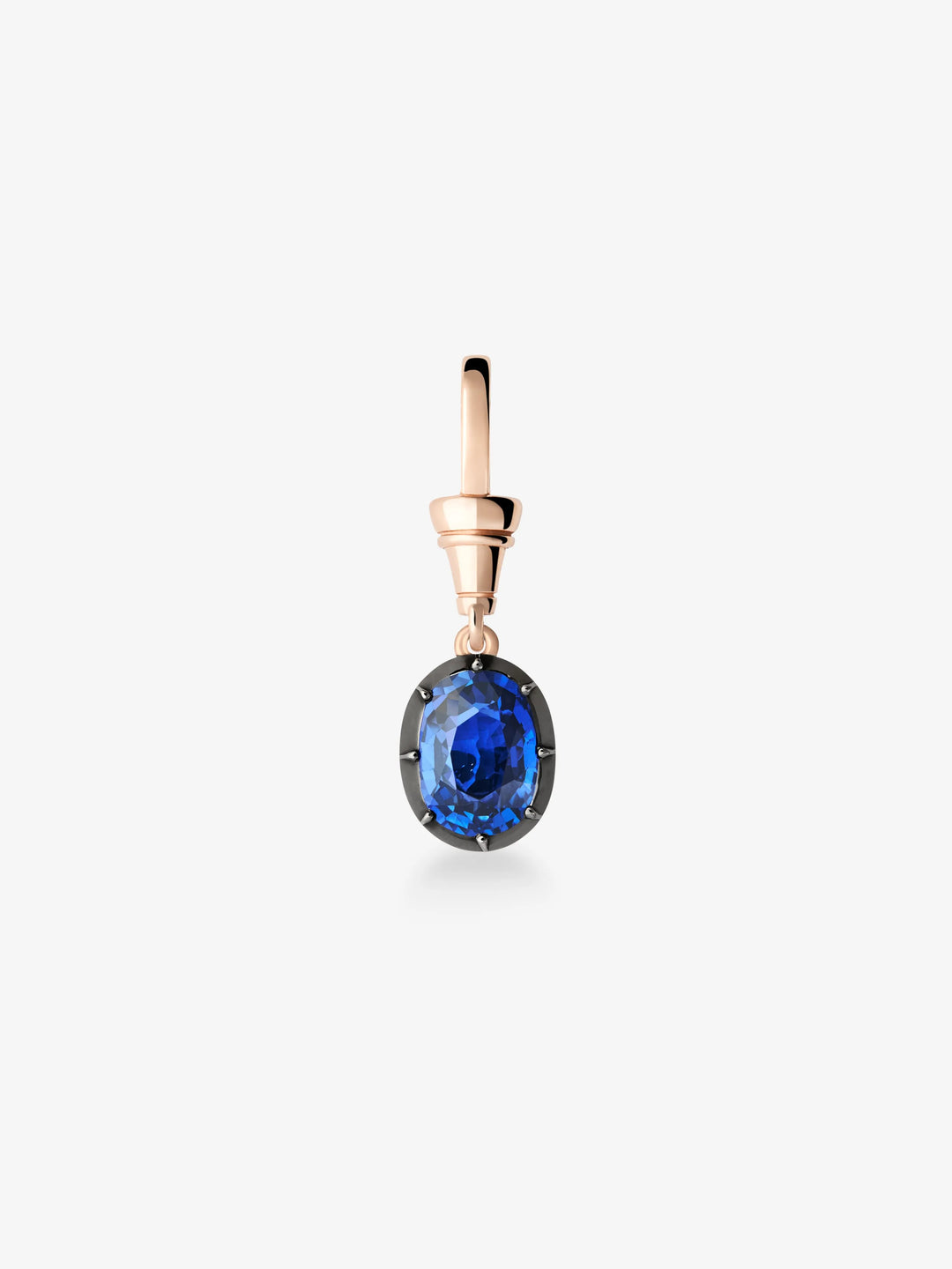 Ball n Chain 3.35ct Oval Sapphire Pendant