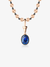 Ball n Chain 3.35ct Oval Sapphire Pendant