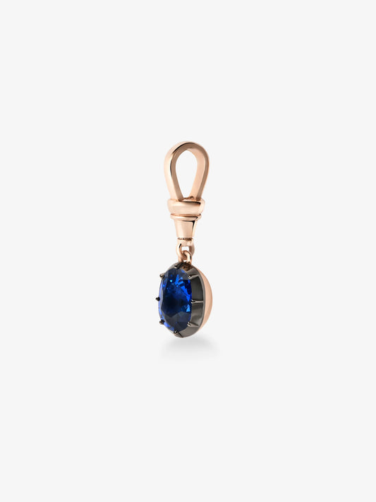 Ball n Chain 3.35ct Oval Sapphire Pendant View 5