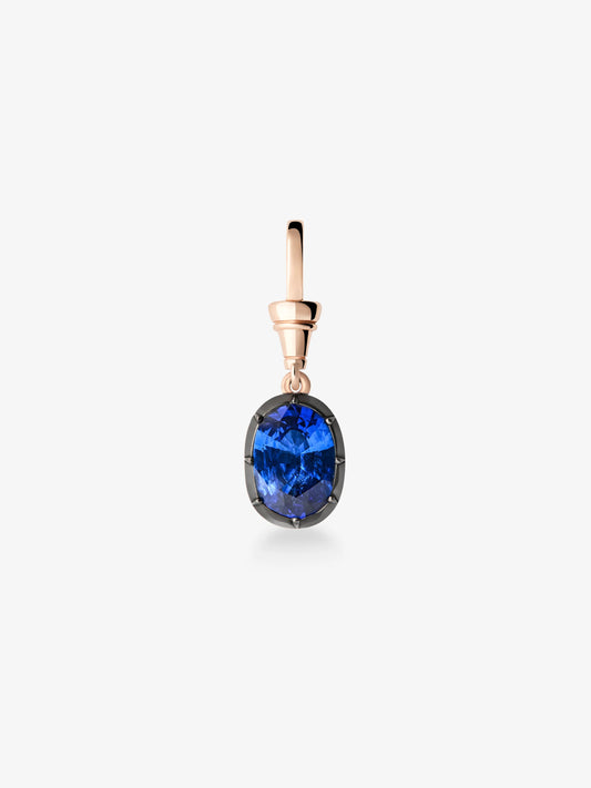 Ball n Chain 4.40ct Cushion Sapphire Pendant