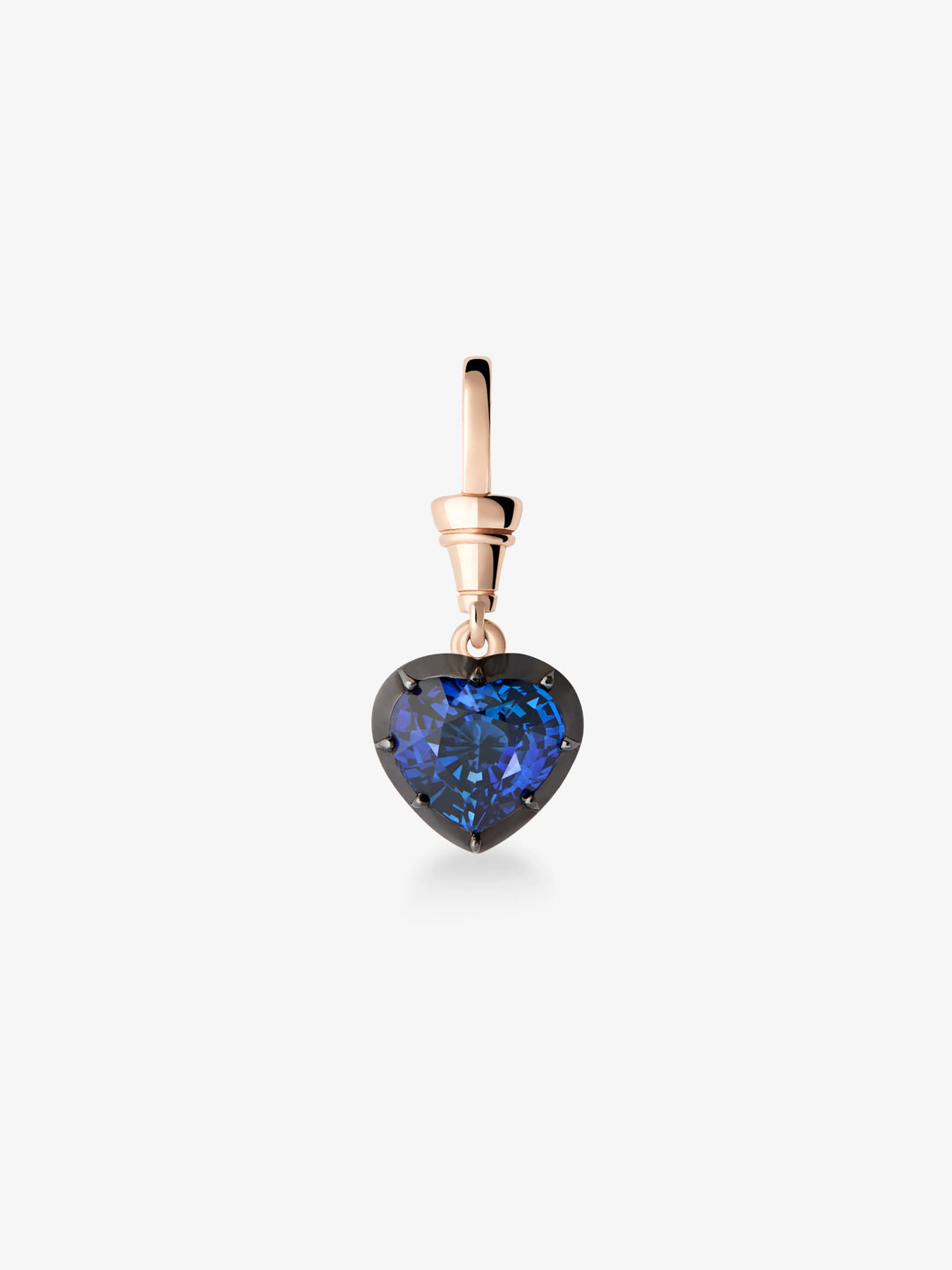 Ball n Chain 2.54ct Heart-Shaped Sapphire Pendant