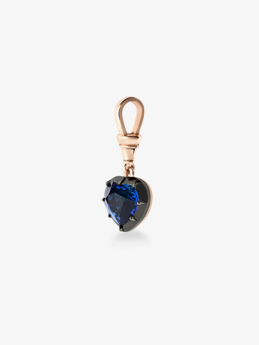 Ball n Chain 3.23ct Heart-Shaped Sapphire Pendant View 5