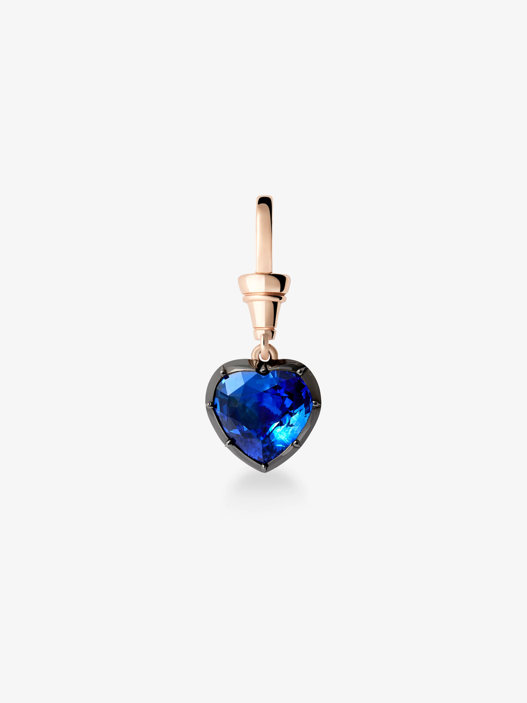 Ball n Chain 4.27ct Heart-Shaped Sapphire Pendant View 1