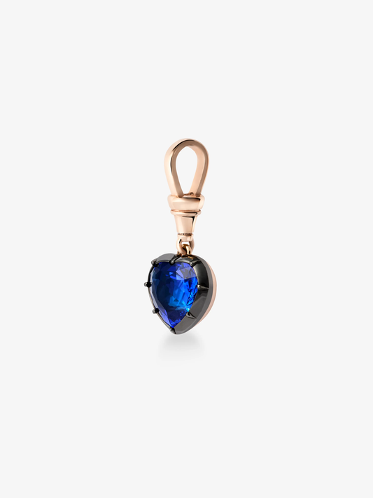 Ball n Chain 4.27ct Heart-Shaped Sapphire Pendant View 5