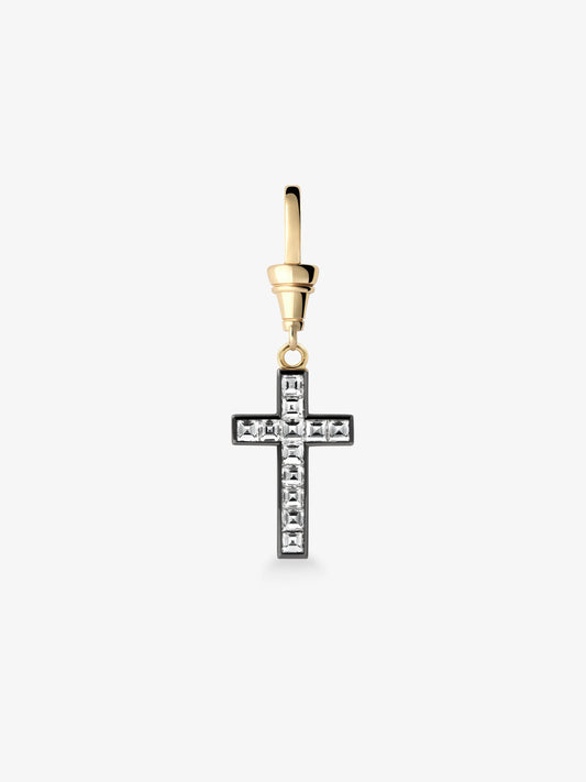 Lost Boys Carré-Cut Diamond Cross Pendant