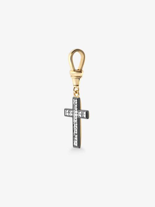 Lost Boys Carré-Cut Diamond Cross Pendant