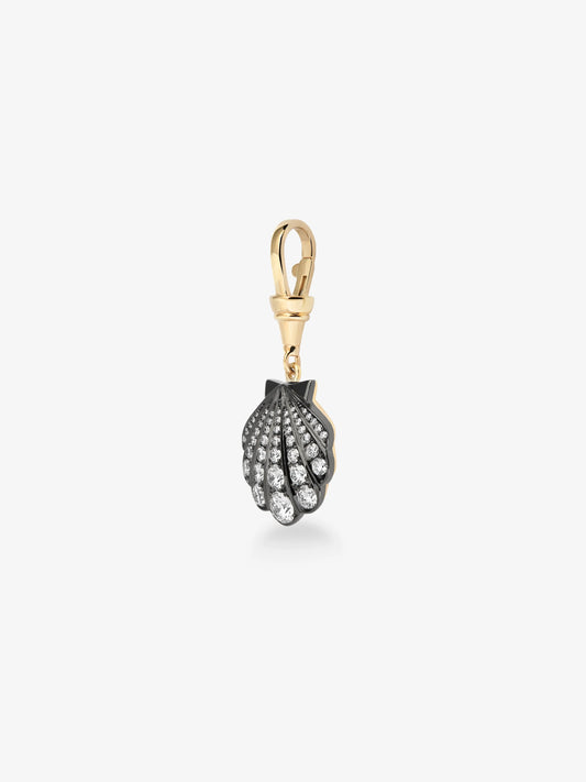 Beaches Detachable Shell Diamond Ball n Chain Pendant