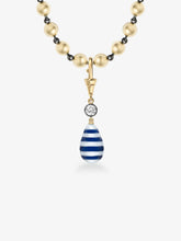 Hello Sailor Breton Stripe Pearl & 0.40ct Diamond Pendant