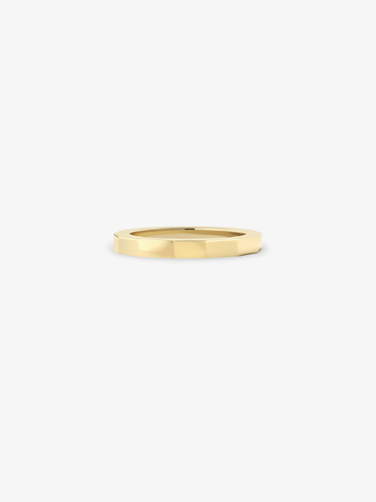 14 Sided Fine Yellow Gold Band View 4