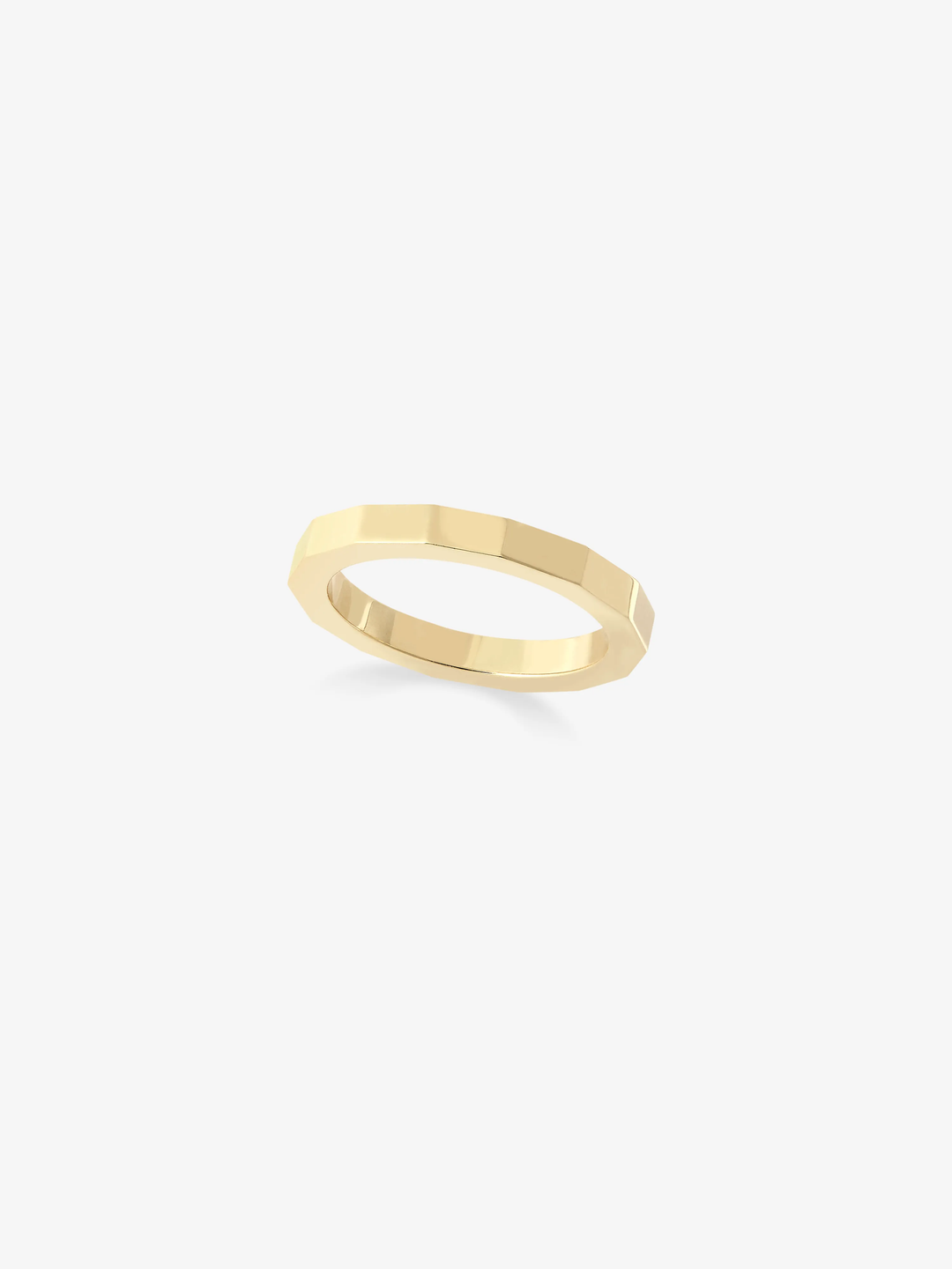 14 Sided Fine Yellow Gold Band View 1