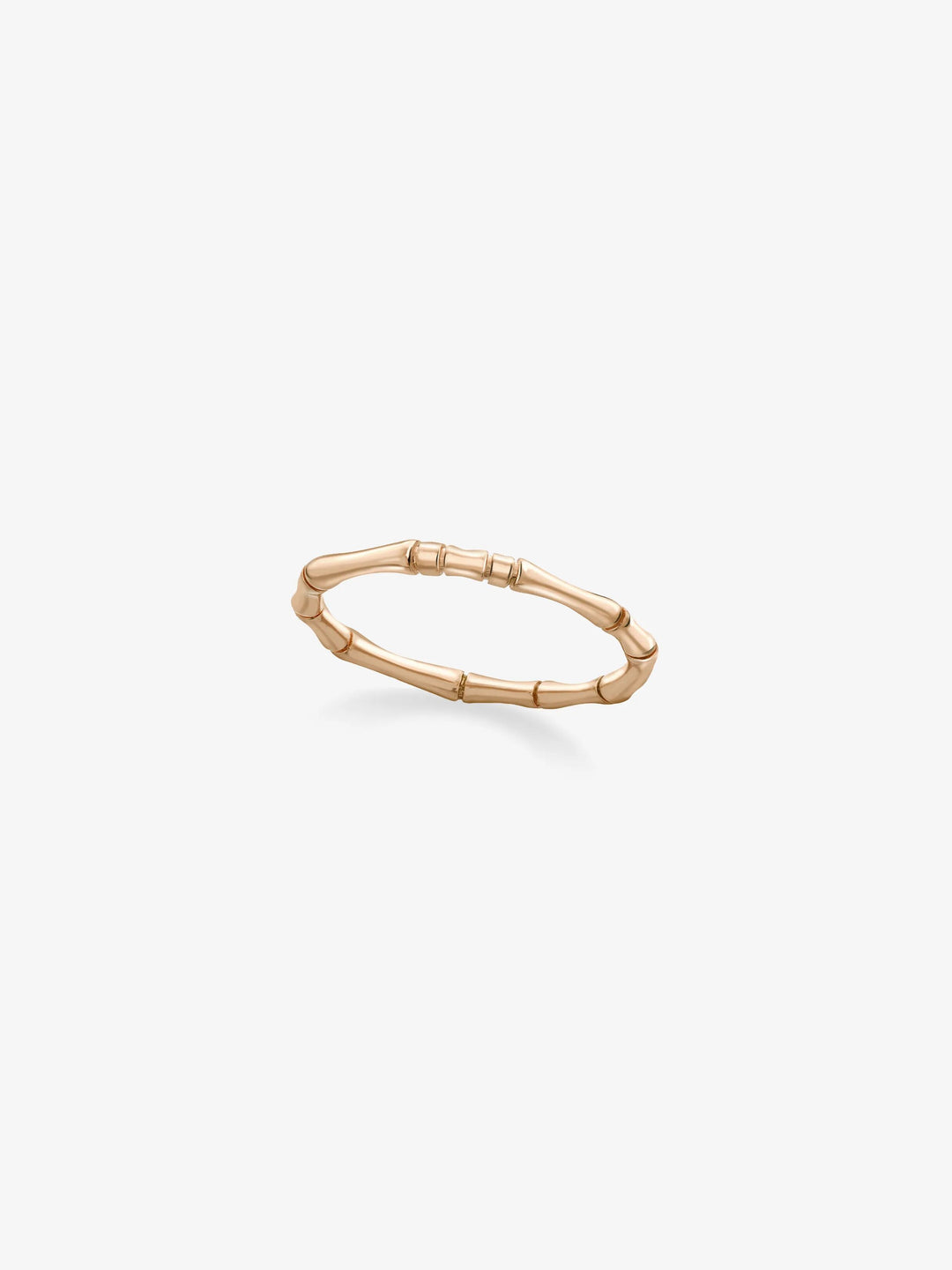 Bamboo Fine Rose Gold Band View 1