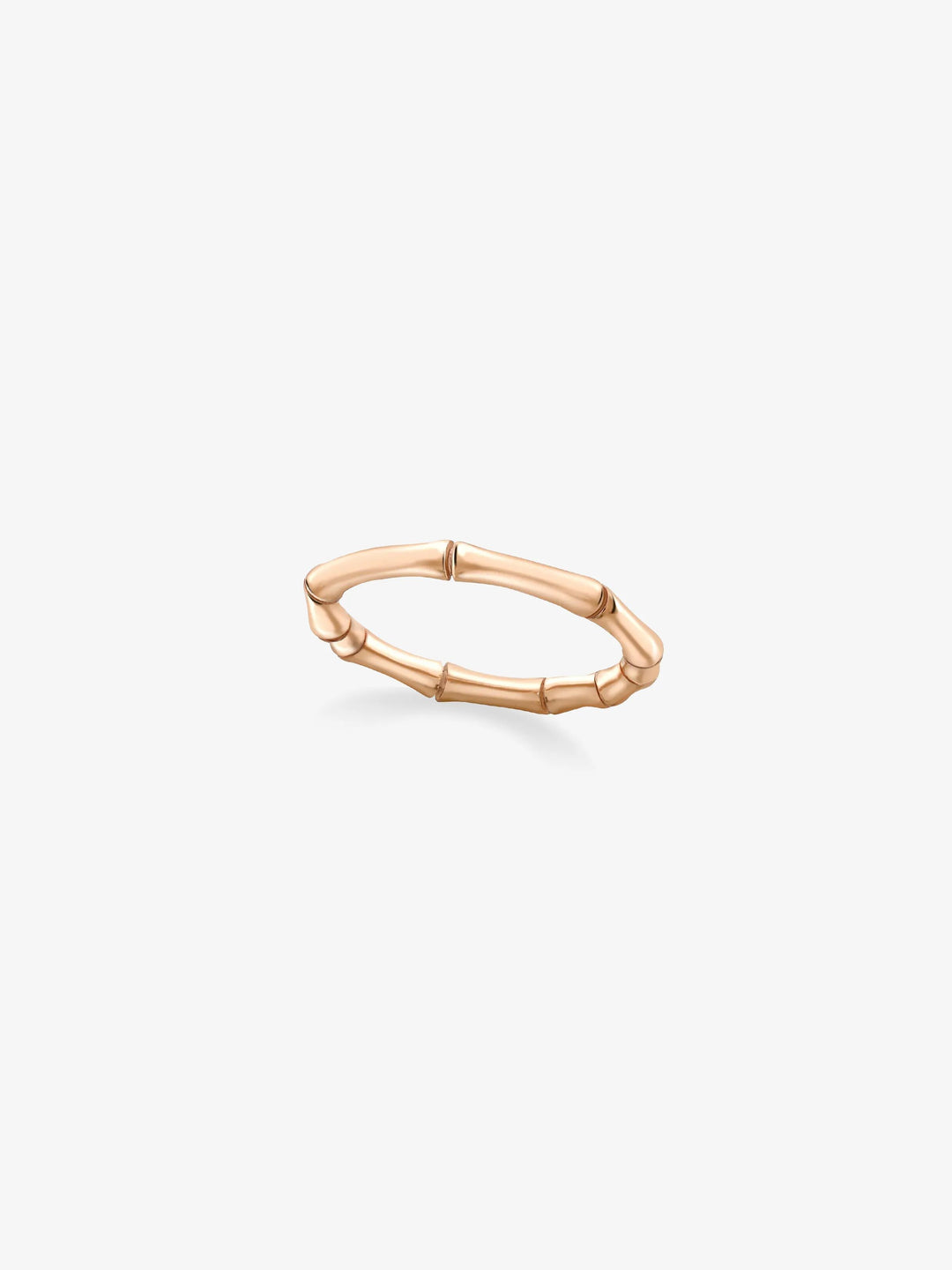 Bamboo Wide Rose Gold Band