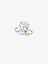 7.01ct Cushion Diamond Button Back Ring