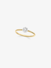 0.25ct Diamond & White Gold Button Back Ring