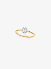 0.40ct Diamond & White Gold Button Back Ring