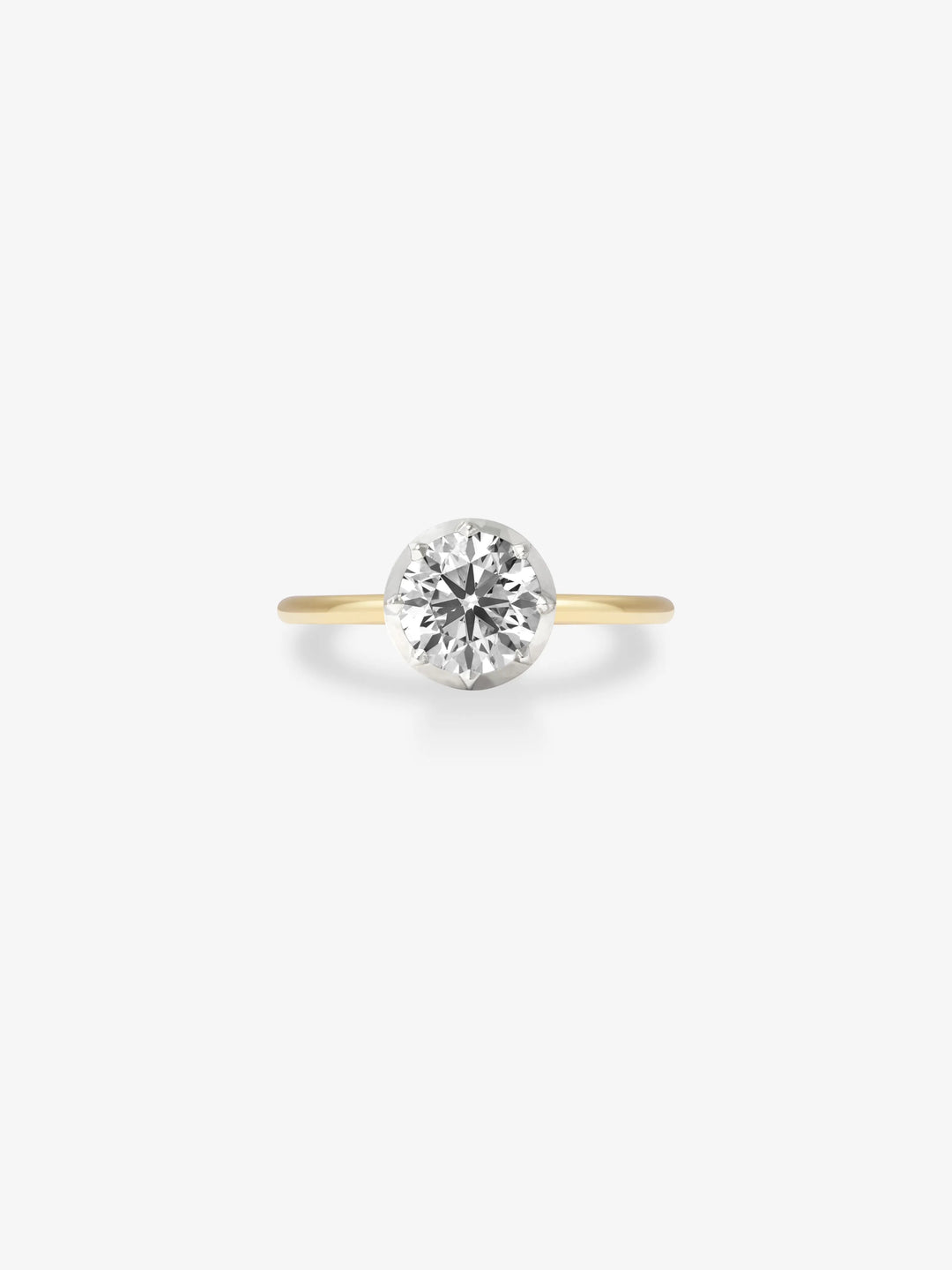 1.50ct Diamond & White Gold Button Back Ring