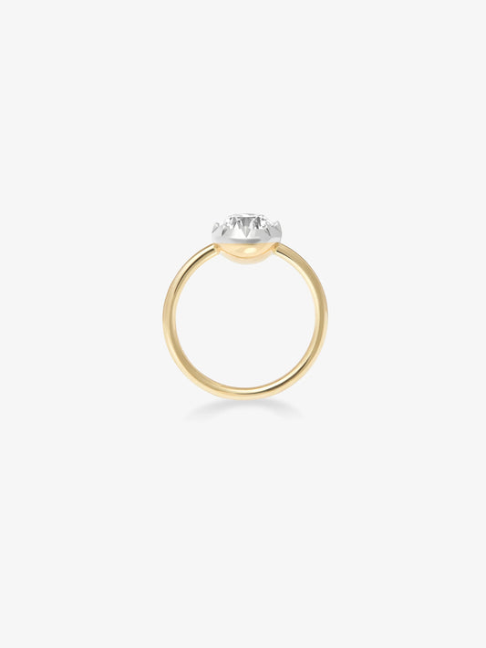 1.50ct Diamond & White Gold Button Back Ring