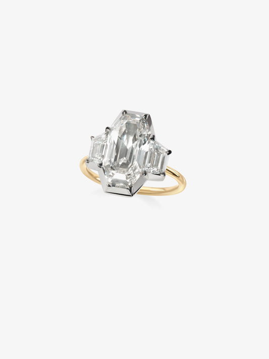 5.33ct Three-Stone Diamond Ring View 2