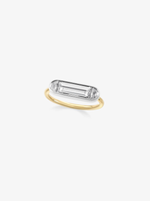 2.20ct East-West Diamond Capsule Ring