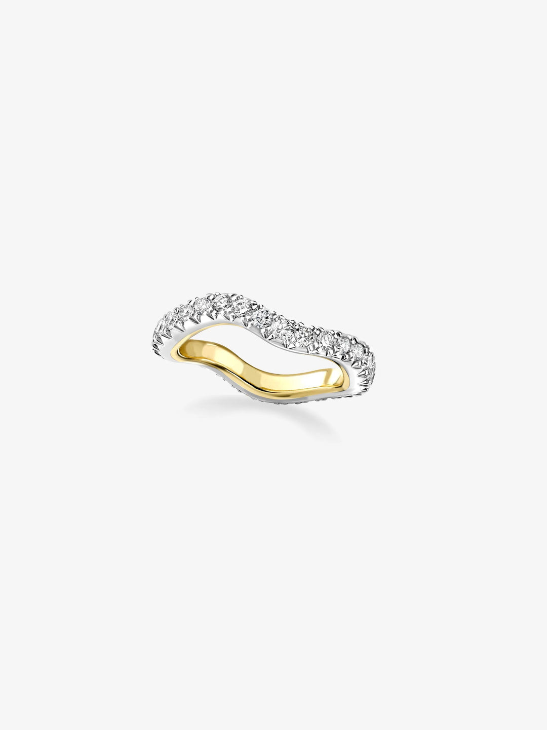 Carmela Diamond & White Gold Spaghetti Hoop Band