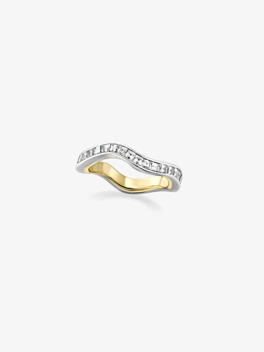 Carmela Carré-Cut Diamond & White Gold Spaghetti Hoop Band