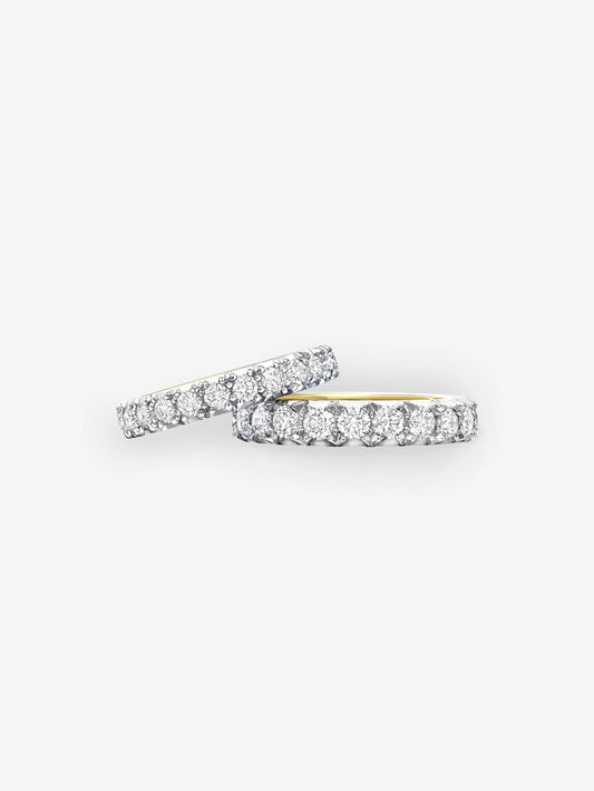 Cut-Down Medium White Gold Band