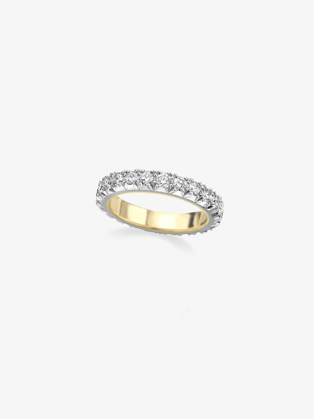 Medium Cut-Down White Gold Band