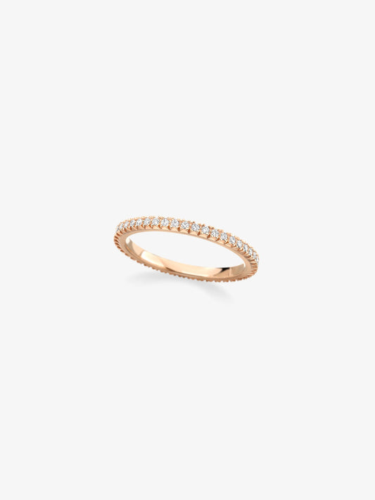 Super Fine Cut-Down Rose Gold Band