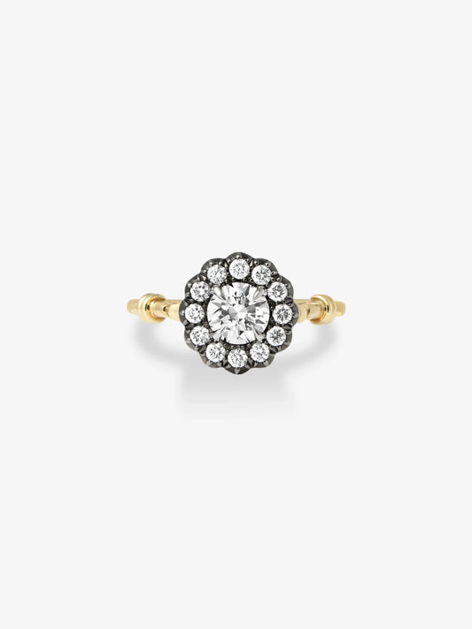 Daisy Diamond Halo Ring