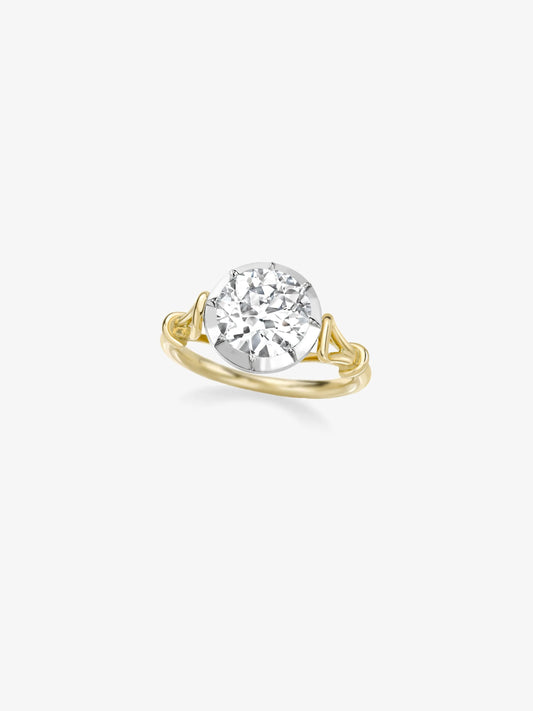 Georgian Loop 1.80ct Diamond Ring View 2