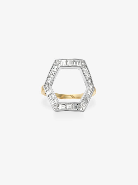 Hex Diamond Ring