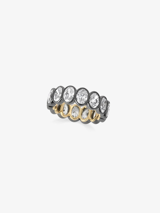 Oval Diamond Eternity Band