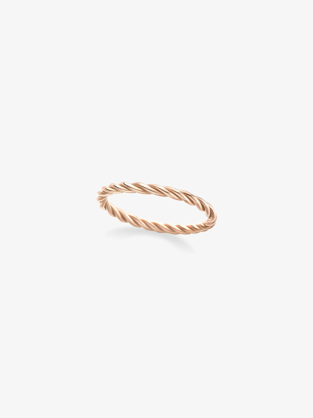 Rope Rose Gold Band View 1