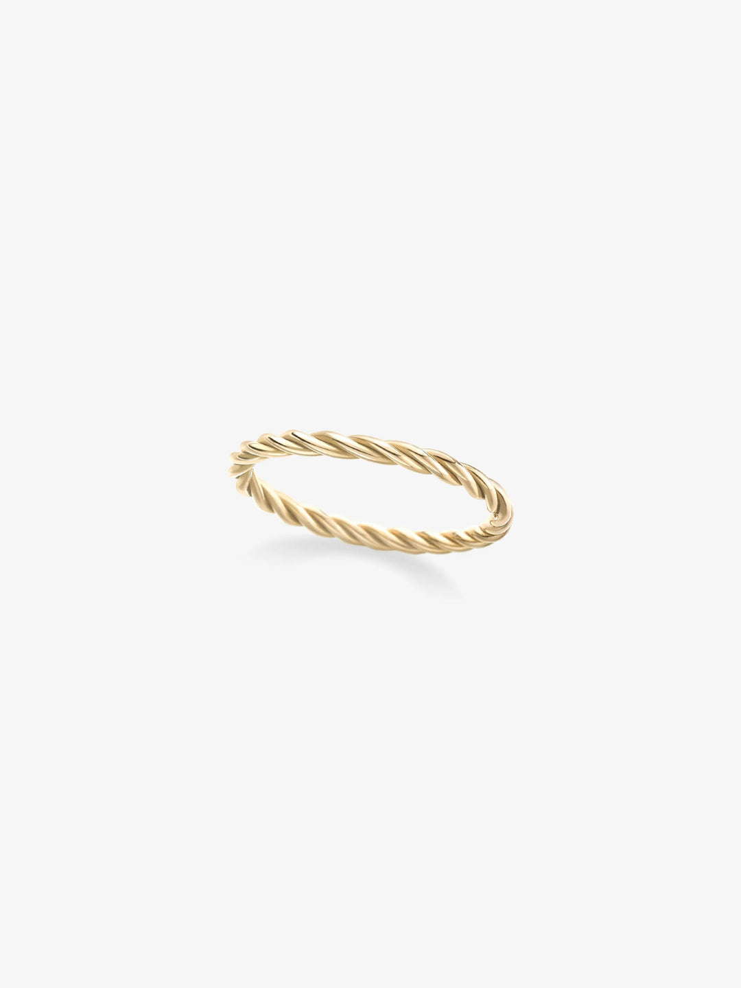 Rope Yellow Gold Band View 1