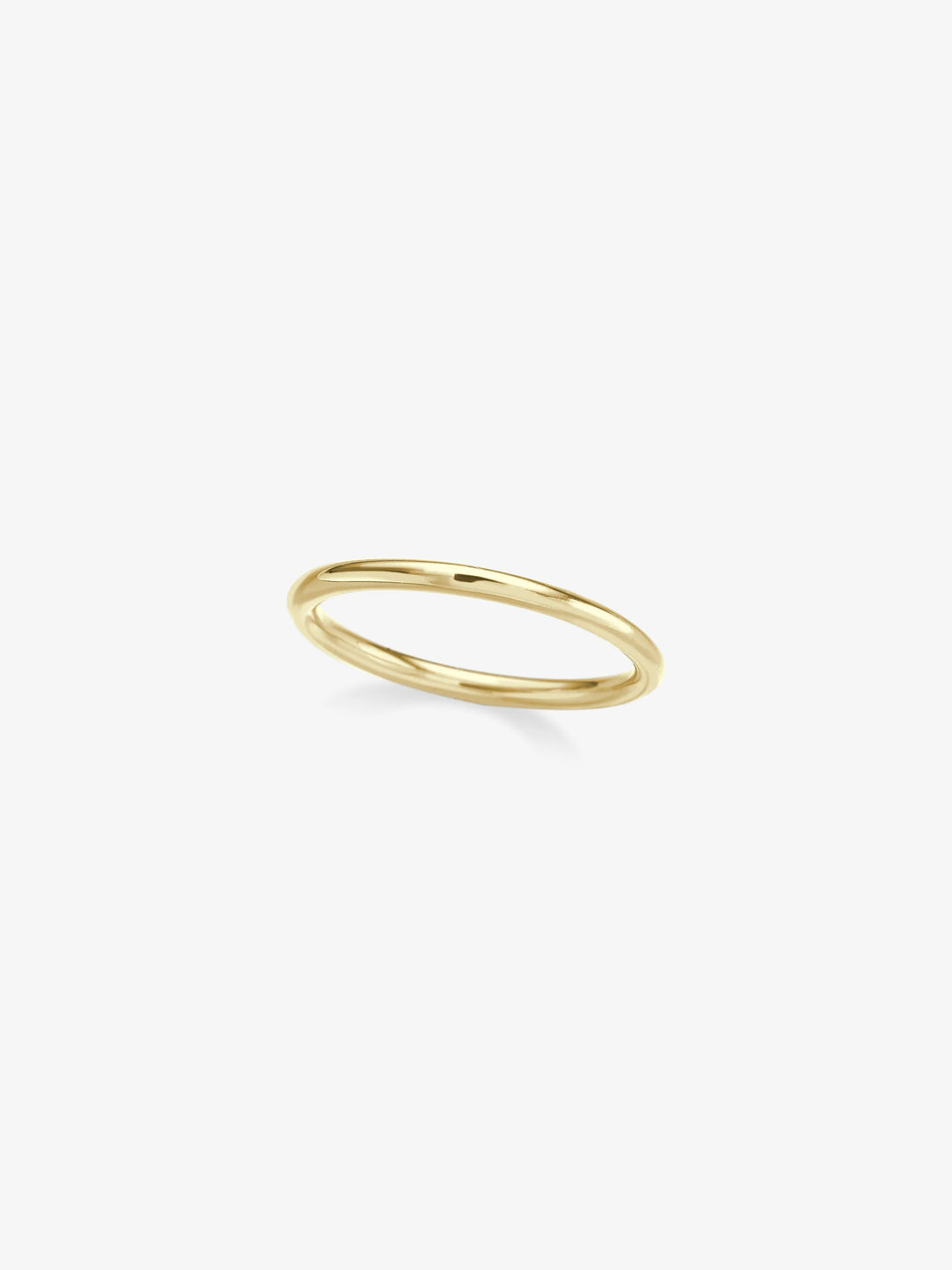 Round Wire Fine Yellow Gold Band View 1