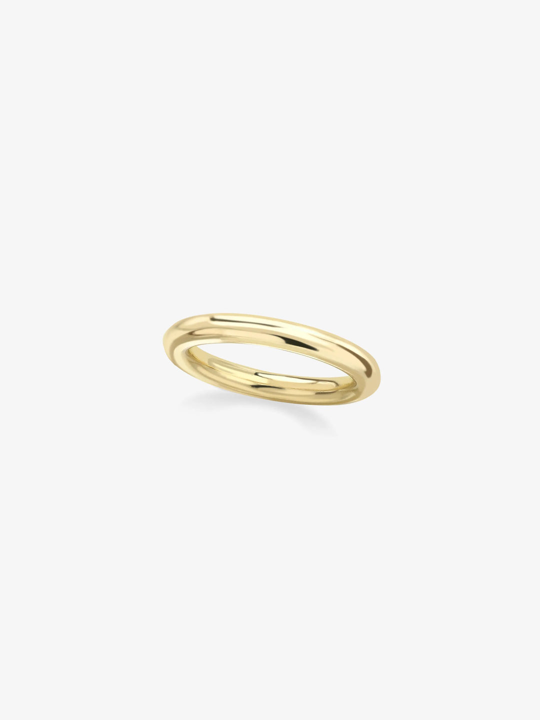 Round Wire 3mm Yellow Gold Band View 1