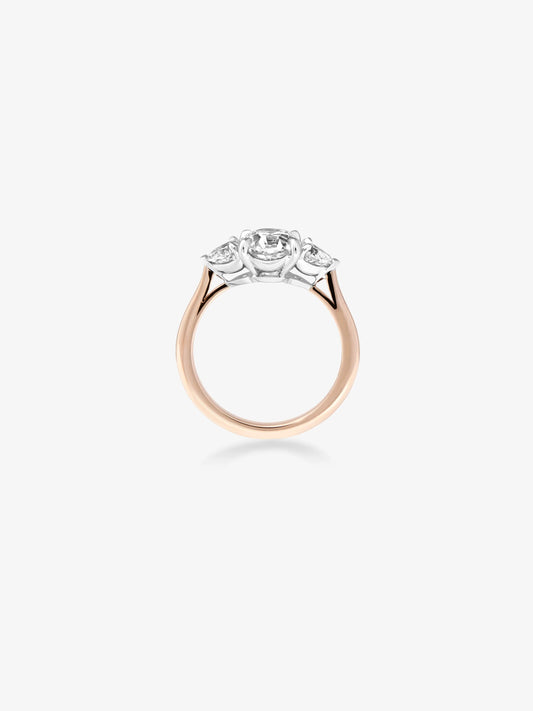 2.10ct Three-Stone Diamond Ring View 4