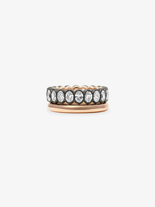 Small Oval Diamond Eternity Band View 2