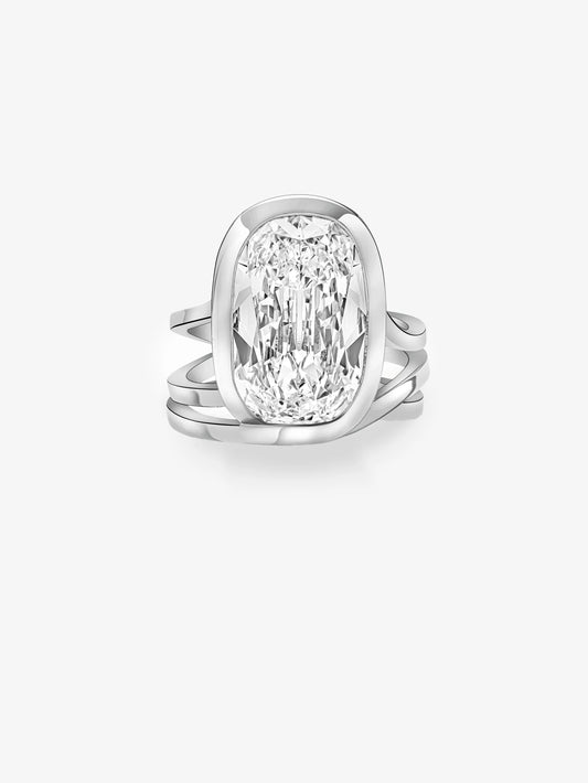 7.13ct Circuit Cushion Diamond Ring