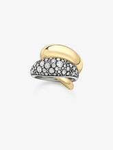 Rush Hour Diamond & Yellow Gold Triple Take Ring